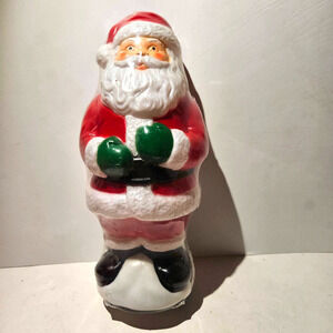 NEW Vintage 1995 Empire‎ Pathway Light Topper Santa Claus Mini Blowmold #2